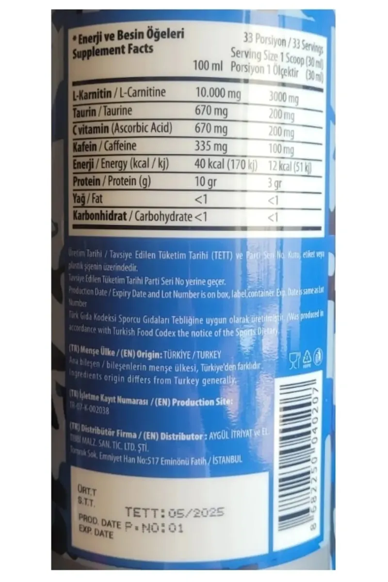 SARYA COSMETİC L-carnıtıne Thermo 3000 Mg Portakal Aromalı görsel 3