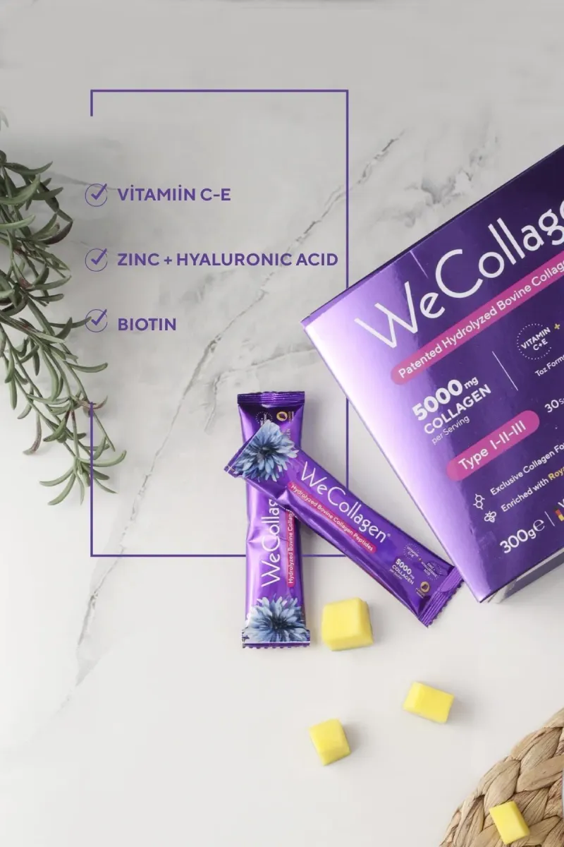 SARYA COSMETİC Toz Şase 5000 Mg Kolajen Tip 1-2-3 Arı Sütü Biotin %100 Saf Ve Doğal Takviye 30 Gün görsel 5