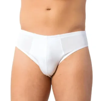 VİTRİN24 Erkek Beyaz Lüx Drm Bambu Külot Slip 3920 görsel 1