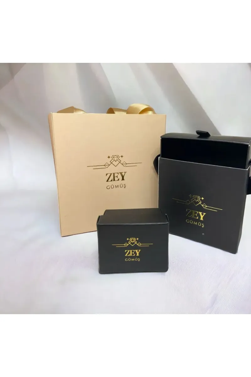 ZEY GÜMÜŞ Mistik Topaz Baget & Zirkon Taşlı Bileklik 925 Ayar Gümüş görsel 2