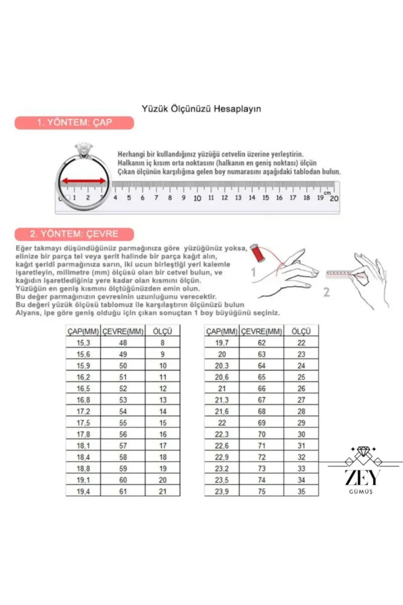 ZEY GÜMÜŞ Işıklı Kutuda Yarımtur Tektaş Zirkon Taşlı 925 Ayar Gümüş Yüzük görsel 4