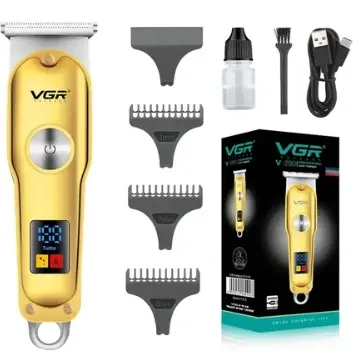 Exporanto Vgr V-290 Altın T Bıçak Sıfır Kesim LCD Ekran Şarjlı Tıraş Makinesi