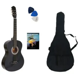 Nano Müzik Klasik Gitar Seti 4/4 Tam Boy Klasik Gitar - Kılıf - Pena - Metot Kitabı Set 7