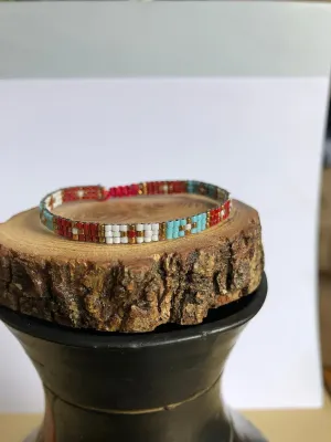 Opal Silver El Yapımı Miyoki Raylı Sistemli Her Bileğe Uyar Bileklik