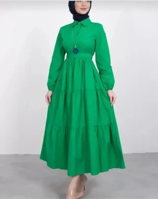 BUTİK AYVİTRİN Kadın Düğmeli Yaka Elbise