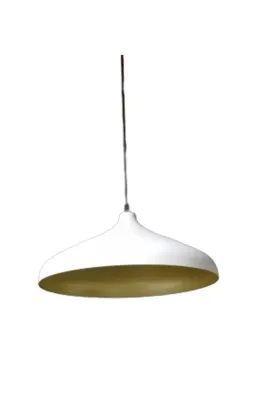 Tekay Aydınlatma Metal tekli sarkıt avize beyaz çap 35 cm