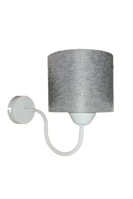 Tekay Aydınlatma Beyaz metal iskelet duvar aplik.başlık çap: 15 cm