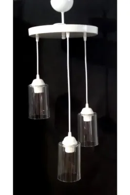 Tekay Aydınlatma 3 Lü Metal Avize Oturma Odası Salon Avizesi