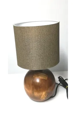 Tekay Aydınlatma Ahşap ayaklı abajur başlık 25 cm