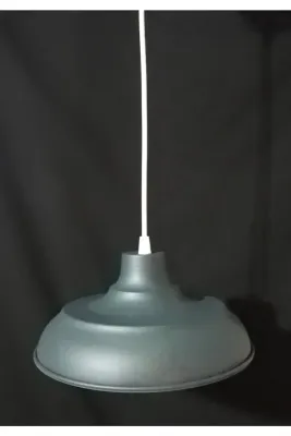 Tekay Aydınlatma Antrasit Metal Avize Çap 25 cm Kafe Pastane Ofis Çocuk Genç Odası
