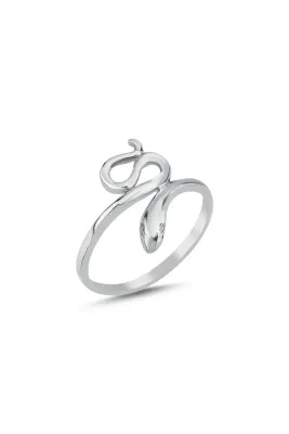 Eyelashes Silver 925 Ayar Gümüş Yılan Yüzük