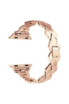 Markacase Apple Watch 1-2-3-4-5-6-7-8-9se 42-44-45-47-49 Mm Uyumlu Metal Hasır Kordon