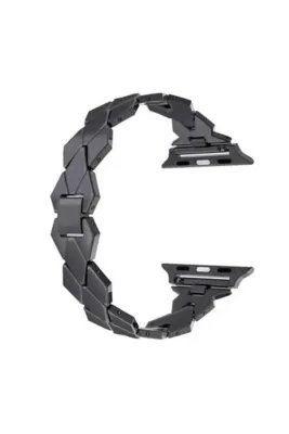 Markacase Watch 1-2-3-4-5-6-7-se 42-44-45 mm Için Uyumlu Metal Hasır Kordon