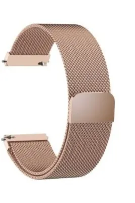 MarkaCase Fossil Watch Gen 6 Için Metal Milanese Kordon Rose Gold