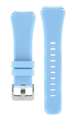 MarkaCase Fossil Watch Gen 6 Için Silikon Kordon Açık Mavi
