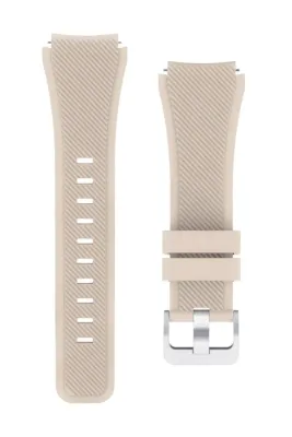 MarkaCase Fossil Watch Gen 6 Için Silikon Kordon Krem Rengi
