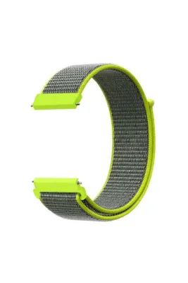 MarkaCase Fossil Watch Gen 6 Için Dokuma Kordon Neon Green