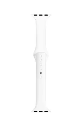 MarkaCase Apple Watch Seri 1 2 3 Için 38 Mm Slim Silikon Kordon Kayış Beyaz