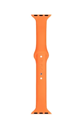 MarkaCase Apple Watch Seri 1 2 3 Için 42 Mm Slim Silikon Kordon Turuncu