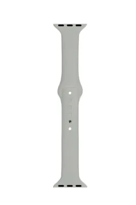 MarkaCase Apple Watch Seri 4 5 6 Için 44 Mm Slim Silikon Kordon Gri