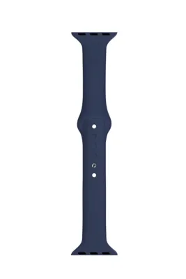 MarkaCase Apple Watch Seri 4 5 6 Için 44 Mm Slim Silikon Kordon Lacivert
