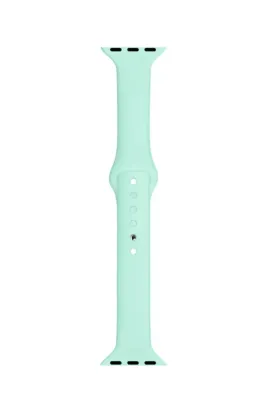MarkaCase Apple Watch Seri 1 2 3 Için 38 Mm Slim Silikon Kordon Kayış Su Yeşili