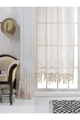 Buldan Concept Buldan işi Makrome Desenli Tül Perde