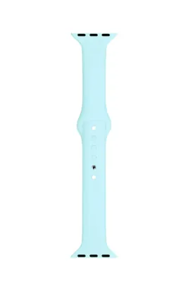 MarkaCase Apple Watch Seri 4 5 6 Için 44 Mm Slim Silikon Kordon Sky Blue