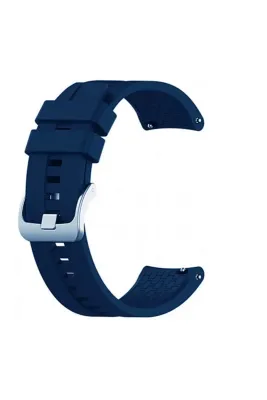 MarkaCase Fossil Watch Gen 6 Için Uyumlu Silikon Kordon Kayış Lacivert