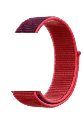 MarkaCase Fitbit Charge 5 İçin Dokuma Kordon - Kırmızı/Mor