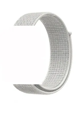MarkaCase Fitbit Charge 6 İçin Dokuma Kordon -- Çizgili Beyaz
