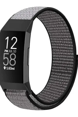 MarkaCase Fitbit Charge 6 İçin Dokuma Kordon - Gri