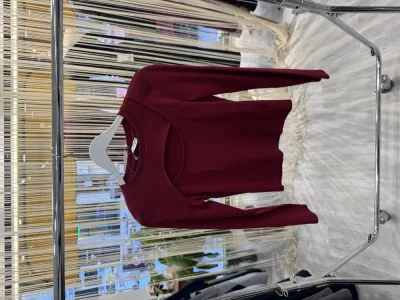 DİA DİSENO Pencere Detaylı Bordo Bluz