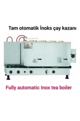 SAFİR ÇAY KAZANLARI 4 demlikli inoks çay kazanı tam otomatik elektrikli ve tüplü çay ocağı çay semaveri