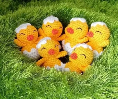 Amigurumi minik civciv anahtarlık yumurtalı kafa hediyelik civciv dukakidstoys