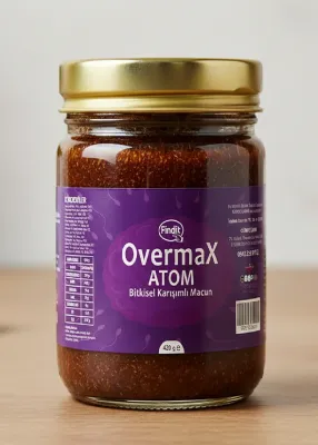 Overmax Atom Bitkisel Karışımlı Macun, Doğal Güç Desteği, 420 gr