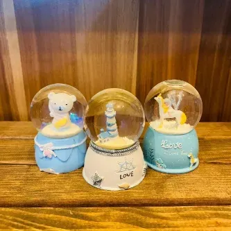 MYK HEDİYE VE SANAT ATÖLYESİ Yeni Yıl Yılbaşı Noel Hediyesi Kar Küresi Kardan Adam Işıklı Mini