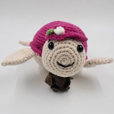 Sevimli Kaplumbağa Amigurumi Oyuncak